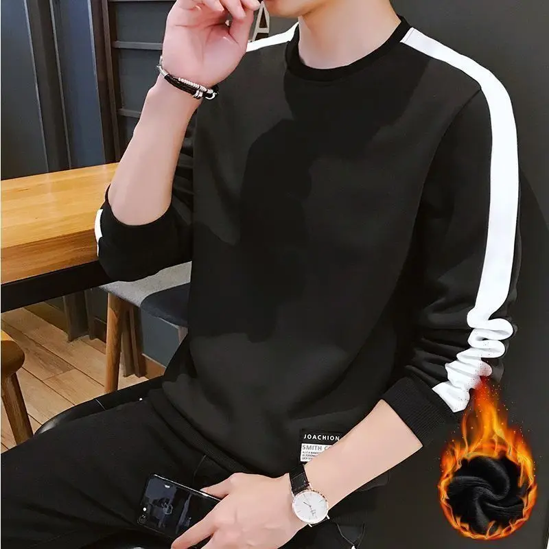 Autumn Winter New Fleece Pullover Hoodie for Men O-neck Contrast Patchwork Loose Youth Casual Tops Vintage Harajuku Men Clothing
Autumn Winter New Fleece Pullover Hoodie for Men O-neck Contrast Patchwork Loose Youth Casual Tops Vintage Harajuku Men Clothing