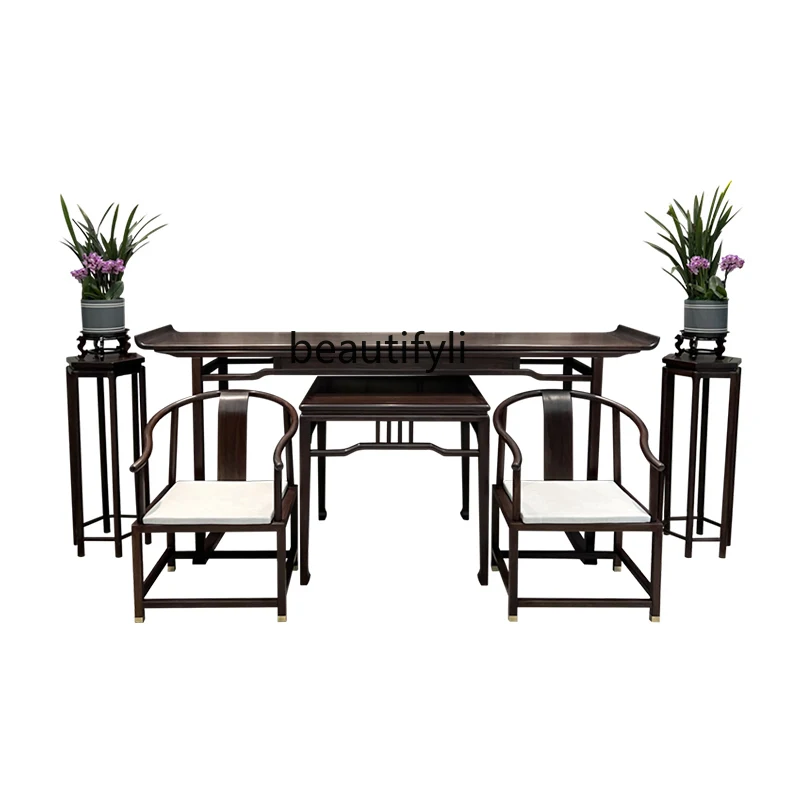 New Chinese Style a Long Narrow Table Middle Hall Solid Wood Altar Ugyen Wooden Hallway Hall Altar Combination
New Chinese Style a Long Narrow Table Middle Hall Solid Wood Altar Ugyen Wooden Hallway Hall Altar Combination