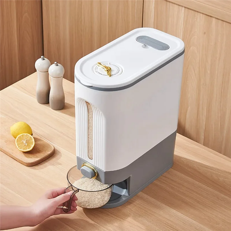 A20F-1PC Rice Storage Box Sealed Rice Dispenser Capacity Grain Storage Jar Bucket Pet Food Container
A20F-1PC Rice Storage Box Sealed Rice Dispenser Capacity Grain Storage Jar Bucket Pet Food Container