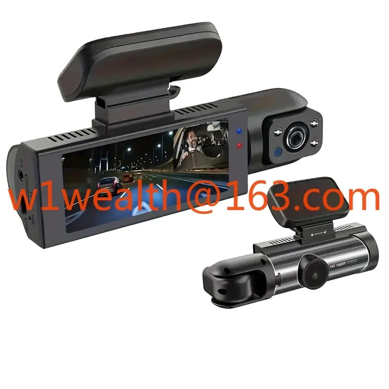 1080P dual-camera driving recorder with red night vision ring recording and wide-angle lens - 3.16-inch IPS screen
1080P dual-camera driving recorder with red night vision ring recording and wide-angle lens - 3.16-inch IPS screen
