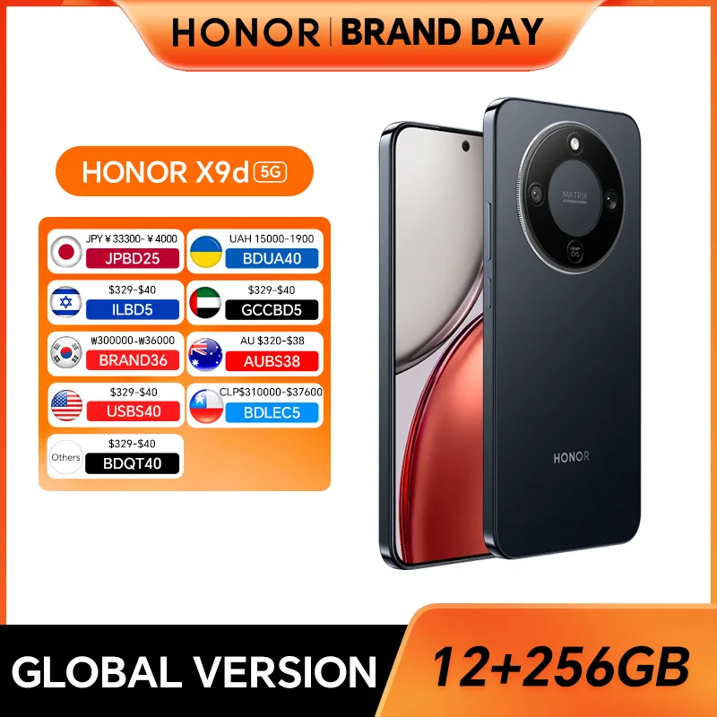 Глобальная версия HONOR X9d 5G 6,79-дюймовый AMOLED-экран Snapdragon 6 Gen 4 108MP AI-камера 8300 мАч Аккумулятор 66 Вт SuperCharge
Глобальная версия HONOR X9d 5G 6,79-дюймовый AMOLED-экран Snapdragon 6 Gen 4 108MP AI-камера 8300 мАч Аккумулятор 66 Вт SuperCharge