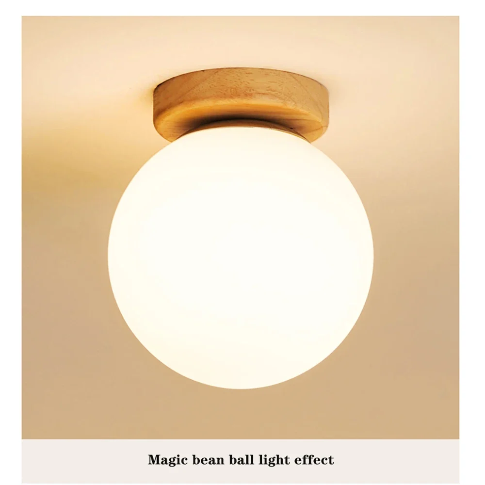 IRALAN Modern LED Modest Solid Wood Glass Ball Ceiling Lamp Fixture Room Decor Lustre Home Bedroom Home Appliance Ceiling Light
IRALAN Modern LED Modest Solid Wood Glass Ball Ceiling Lamp Fixture Room Decor Lustre Home Bedroom Home Appliance Ceiling Light