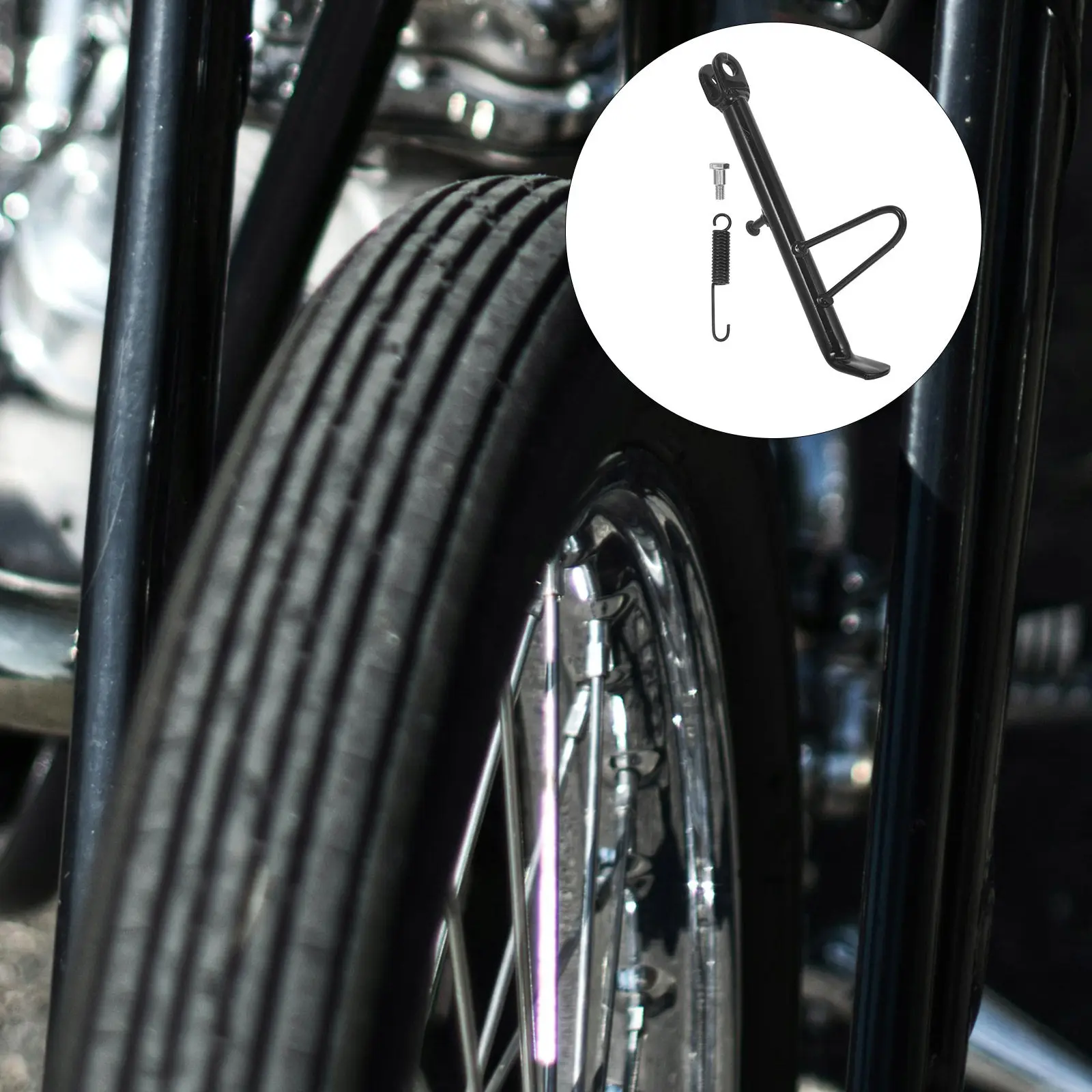 Motorcycle Kickstand Metal Side Stand Replacement Universal Scooter Electric Scooter Kick Stand Lift Stability
Motorcycle Kickstand Metal Side Stand Replacement Universal Scooter Electric Scooter Kick Stand Lift Stability