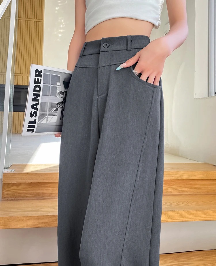 HappyLisa Summer Ladies Women Long Suit Pants Wide Leg High Waist Floor-Length Loose Pant Female Casual Chic Trousers P06
HappyLisa Summer Ladies Women Long Suit Pants Wide Leg High Waist Floor-Length Loose Pant Female Casual Chic Trousers P06