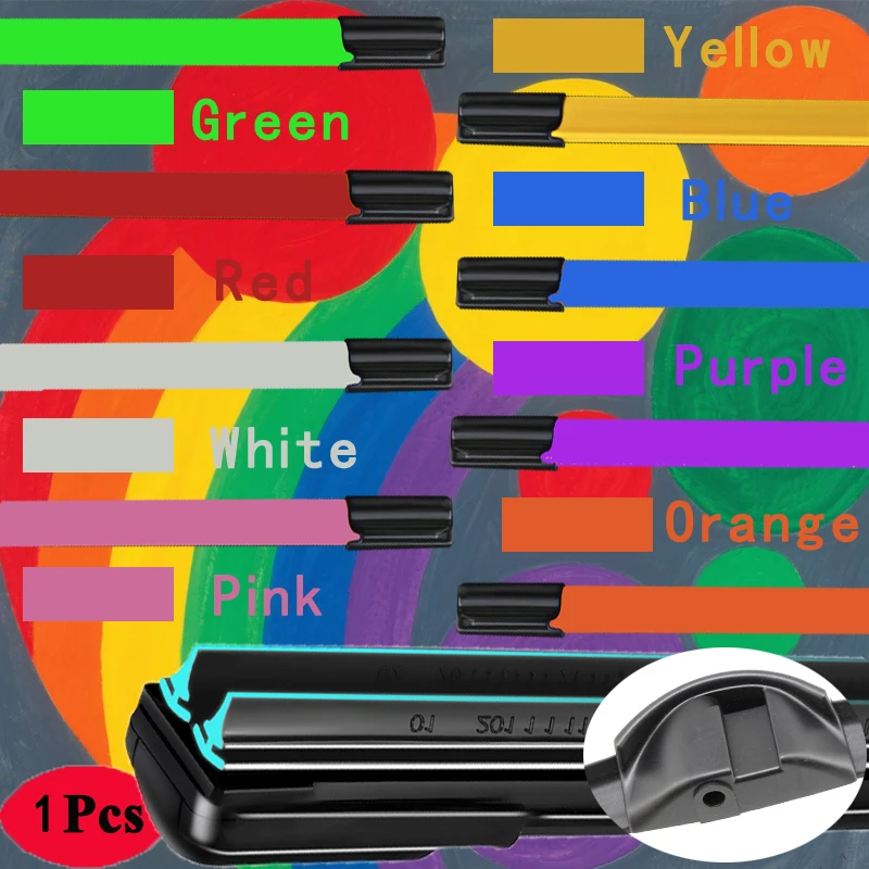 Colorful SIDE PIN Car Windshield Wiper blades Universal Soft Double layer Rubber Frameless Bracketless 16" 19" 20" 22" 24"26"30"
Colorful SIDE PIN Car Windshield Wiper blades Universal Soft Double layer Rubber Frameless Bracketless 16" 19" 20" 22" 24"26"30"