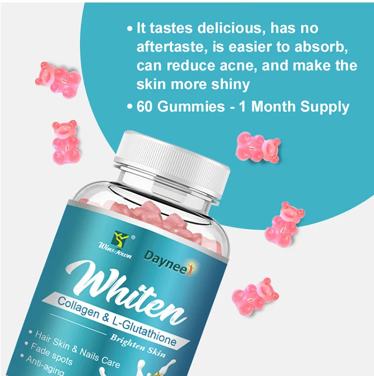 Collagen&Glutathione Skin Whitening Gummies Helps with Dark Spots and Pigmentation, Has Anti-aging and Antioxidant Properties
Collagen&Glutathione Skin Whitening Gummies Helps with Dark Spots and Pigmentation, Has Anti-aging and Antioxidant Properties