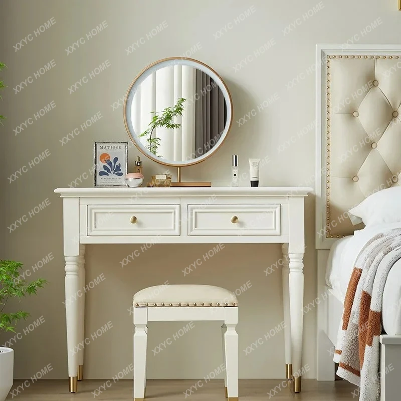 Lsolid wood bedroom bedside modern simple white master bedroom makeup table
Lsolid wood bedroom bedside modern simple white master bedroom makeup table