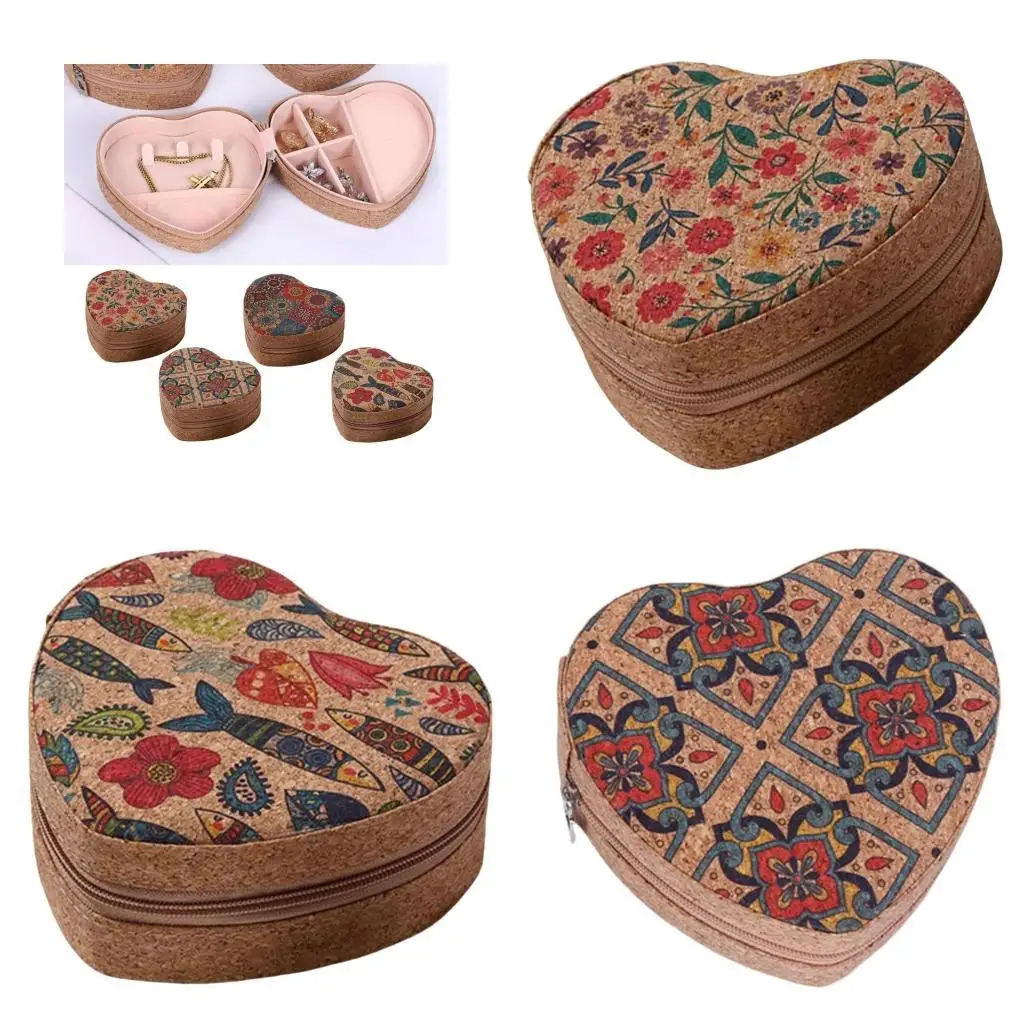 G6KF Convenient Heart Jewelry Storage Holder for Travel in Stylish Floral Aesthetic 
G6KF Convenient Heart Jewelry Storage Holder for Travel in Stylish Floral Aesthetic