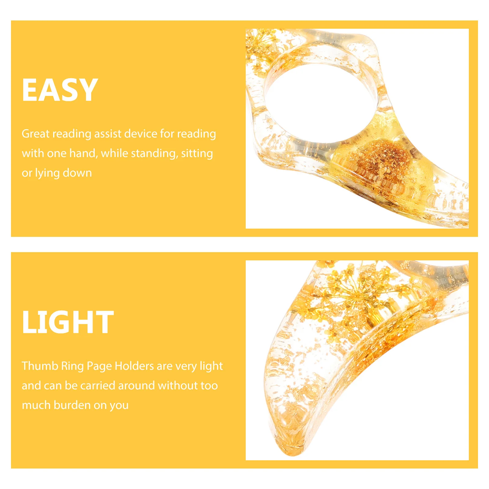 VILLFUL Book Page Holder Plastic Thumb Bookmark Reading Accessory Weight for Hands-Free Reading
VILLFUL Book Page Holder Plastic Thumb Bookmark Reading Accessory Weight for Hands-Free Reading