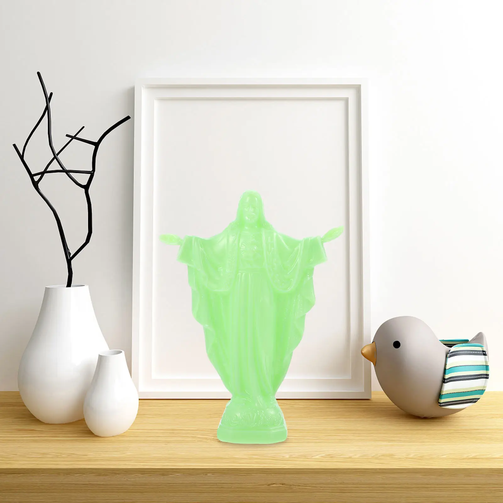 2Pcs Glow in The Dark Virgin Mary Statue Sacred Heart Holy Family Design Catholic Religious Decor Tabletop Altar Night Prayer
2Pcs Glow in The Dark Virgin Mary Statue Sacred Heart Holy Family Design Catholic Religious Decor Tabletop Altar Night Prayer