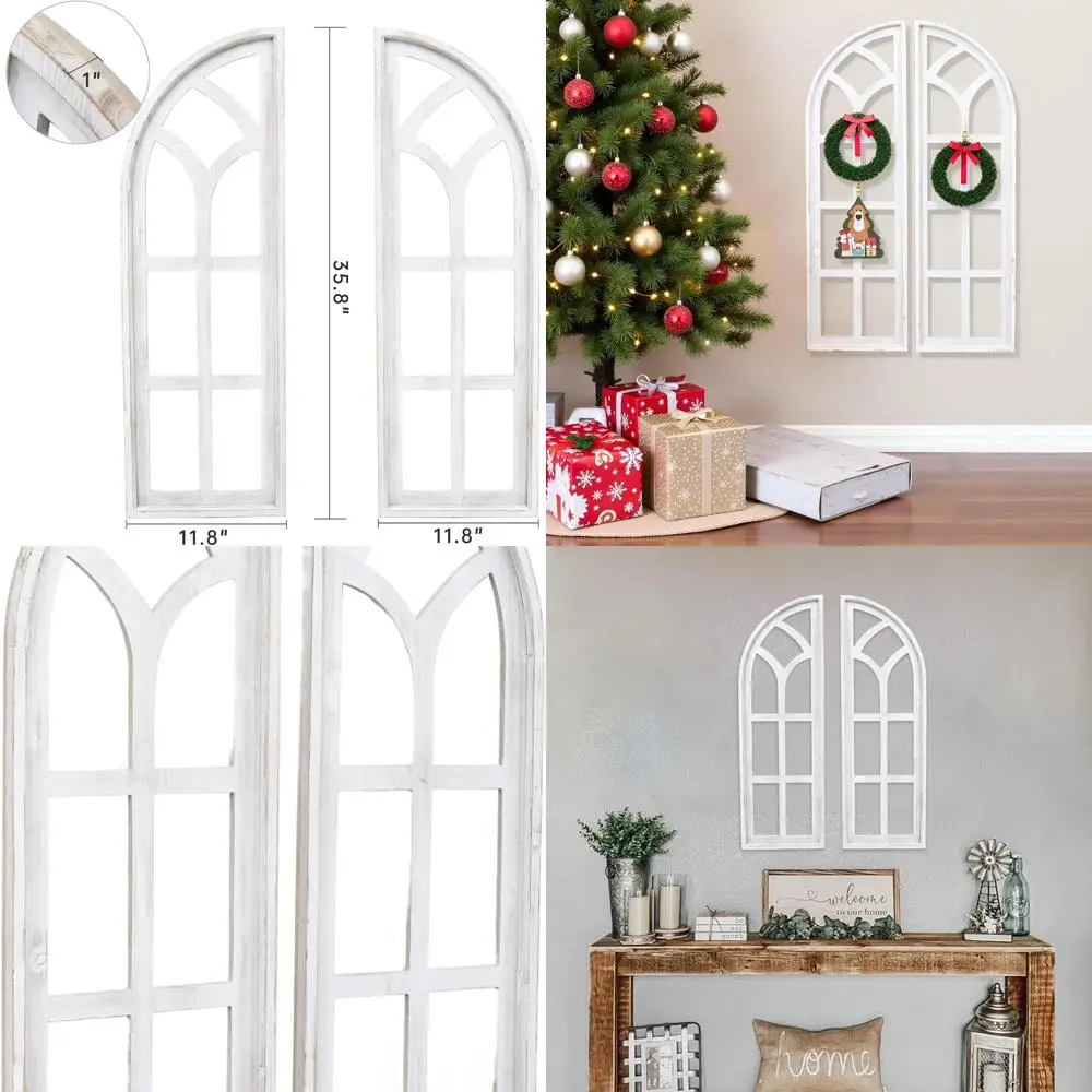 Пара 24x36 винтажных деревянных оконных рамок в стиле фермерского дома в соборном стиле
Пара 24x36 винтажных деревянных оконных рамок в стиле фермерского дома в соборном стиле