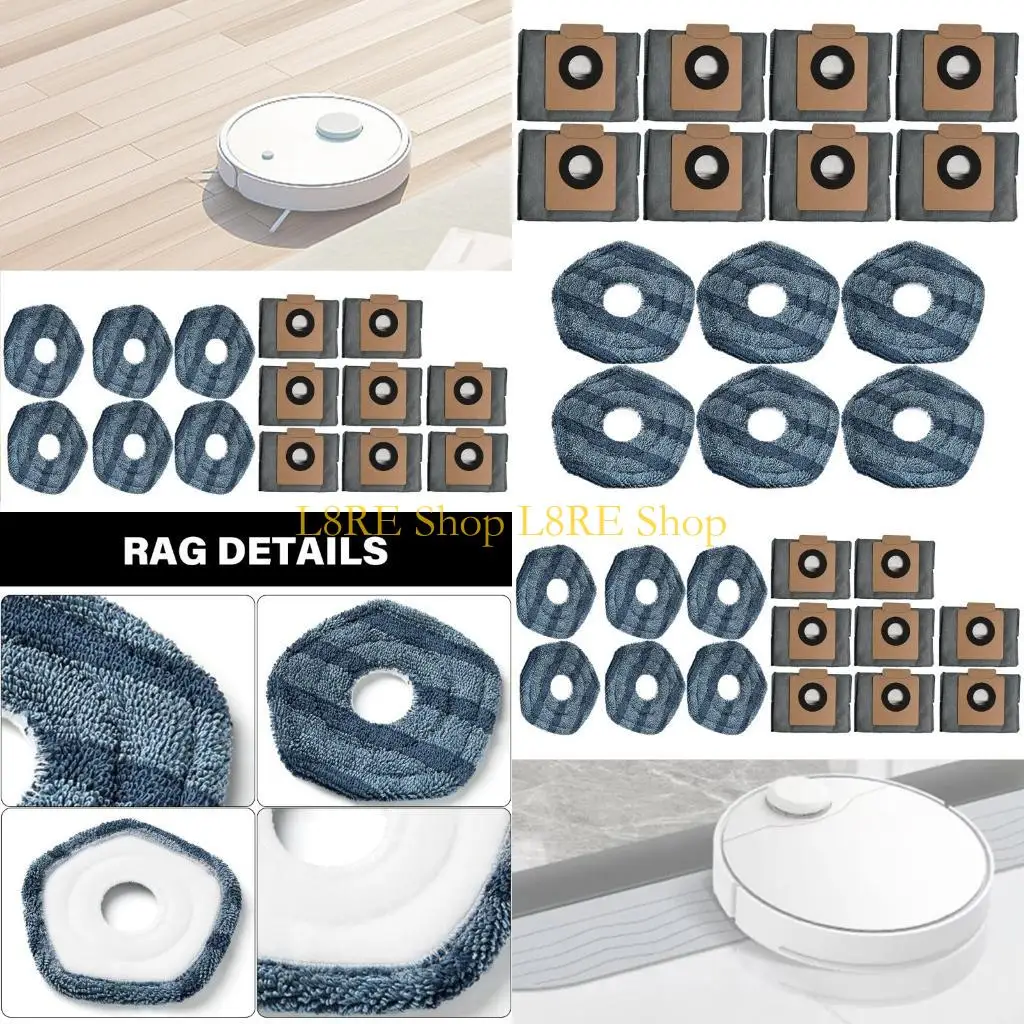 L8RE Comprehensive Cleaning Solution Robot Vacuum Cleaner Mop Pads Dust Bag for Omni
L8RE Comprehensive Cleaning Solution Robot Vacuum Cleaner Mop Pads Dust Bag for Omni