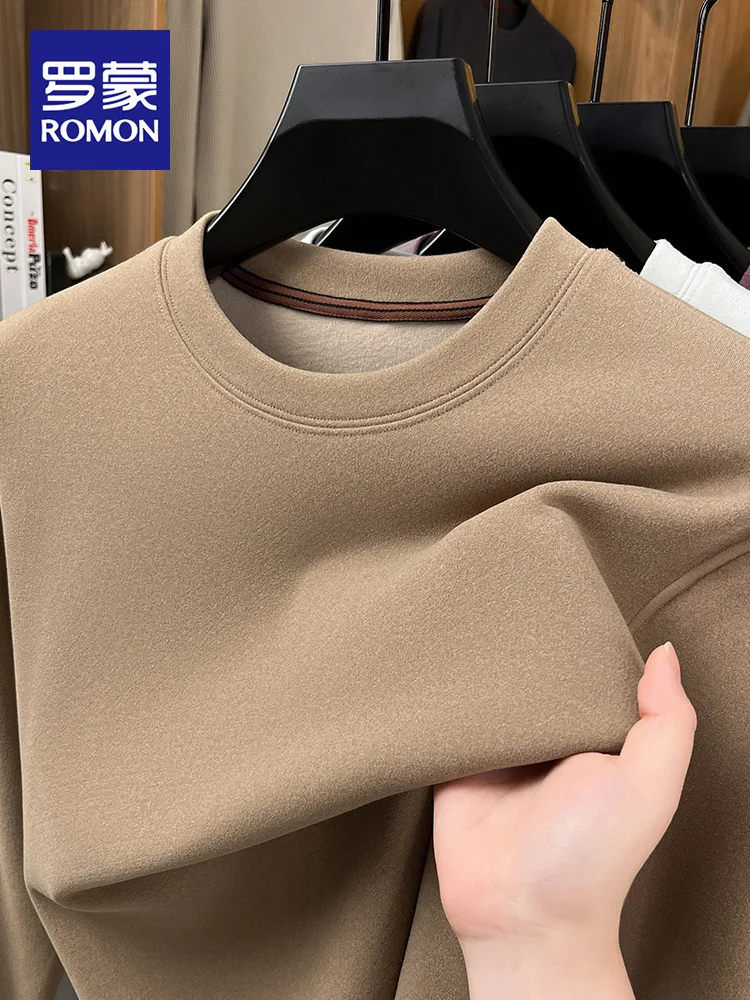 Rn Double-Faced Velvet Long Sve T-irt round Ne Pure Color Warm Base Layer irt for Men Faionable Urban Sle
Rn Double-Faced Velvet Long Sve T-irt round Ne Pure Color Warm Base Layer irt for Men Faionable Urban Sle