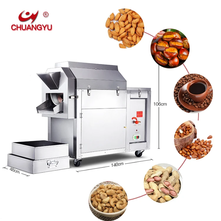 High Quality Rotary Drum Nut Peanut Roaster Roasting Nut Roasting Mini Cashew Nut Roaster
High Quality Rotary Drum Nut Peanut Roaster Roasting Nut Roasting Mini Cashew Nut Roaster
