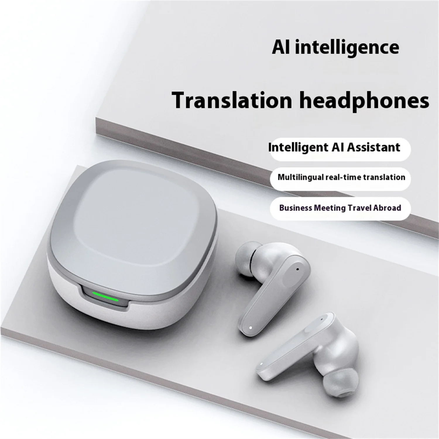 2025 AI - Smart Translation Earbuds - Dusk Gray Premium Version: - 52dB Noise Canceling, Hi - Res Audio, 60H Long Battery Life
2025 AI - Smart Translation Earbuds - Dusk Gray Premium Version: - 52dB Noise Canceling, Hi - Res Audio, 60H Long Battery Life