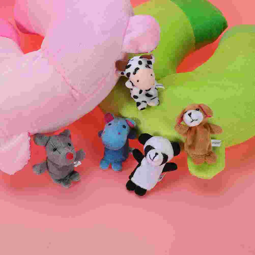 1 Set of Plush Baby Animal Finger Puppets Adorable Animal Glove Toys practical finger animal toys
1 Set of Plush Baby Animal Finger Puppets Adorable Animal Glove Toys practical finger animal toys