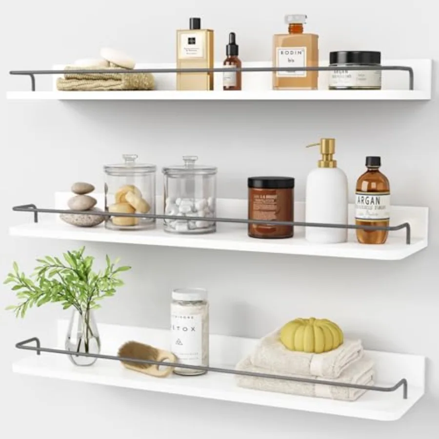 Floating Shelves for Wall Long, Modern White Wall Shelvg Unit for Bedroom, Wood Hanging Shelf for Kitchen Bathroom Living Room
Floating Shelves for Wall Long, Modern White Wall Shelvg Unit for Bedroom, Wood Hanging Shelf for Kitchen Bathroom Living Room
