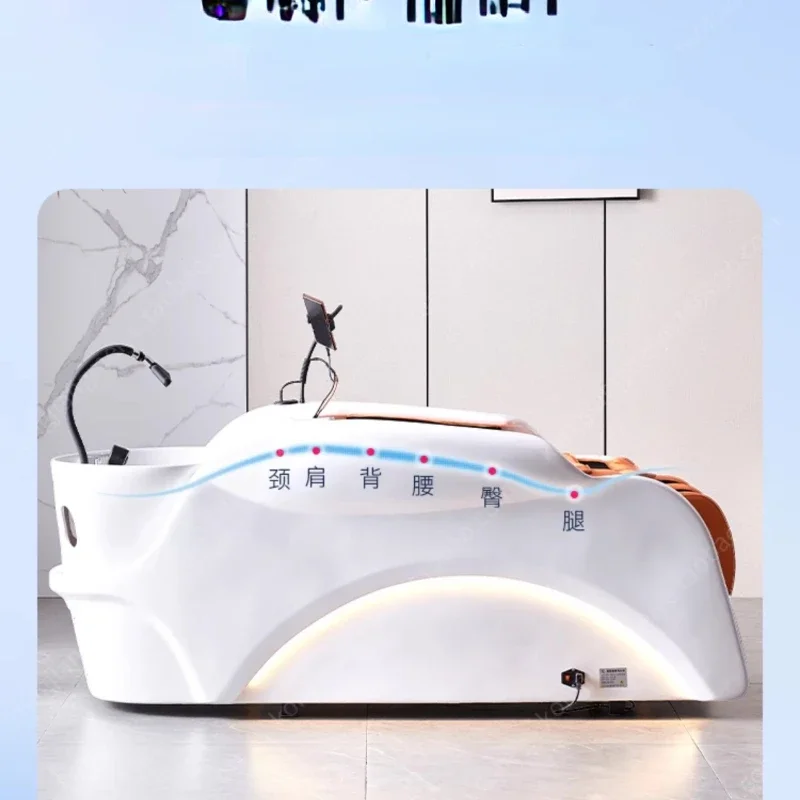 Intelligent Massage Shampoo Bed Barber Shop for Hair Salon Hair Salon Beauty Salon Head Treatment Water Circulation Fumigation
Intelligent Massage Shampoo Bed Barber Shop for Hair Salon Hair Salon Beauty Salon Head Treatment Water Circulation Fumigation