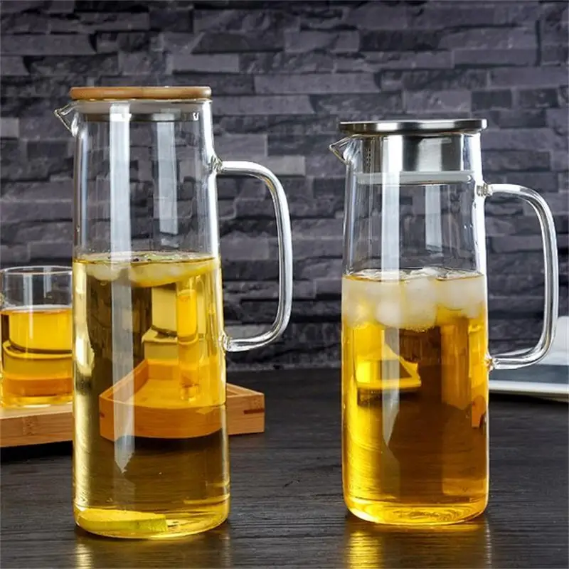 Heat Resistant Large Capaci Glass Cold Water Pot Home Use Juice Cooling Cup Bottle Set Durable Water Cup Glass Tea Pot
Heat Resistant Large Capaci Glass Cold Water Pot Home Use Juice Cooling Cup Bottle Set Durable Water Cup Glass Tea Pot