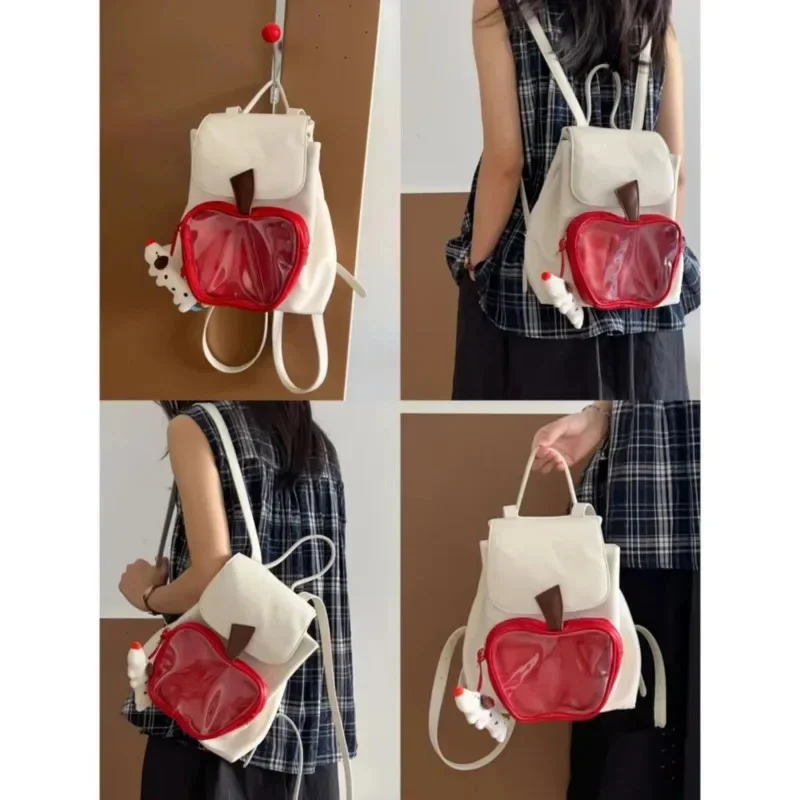 Apple Y2K Backpacks Itabag Christmas PU Kawaii Transparent Backpack Zipper Leisure Commute Waterproof Travel School Bags New
Apple Y2K Backpacks Itabag Christmas PU Kawaii Transparent Backpack Zipper Leisure Commute Waterproof Travel School Bags New