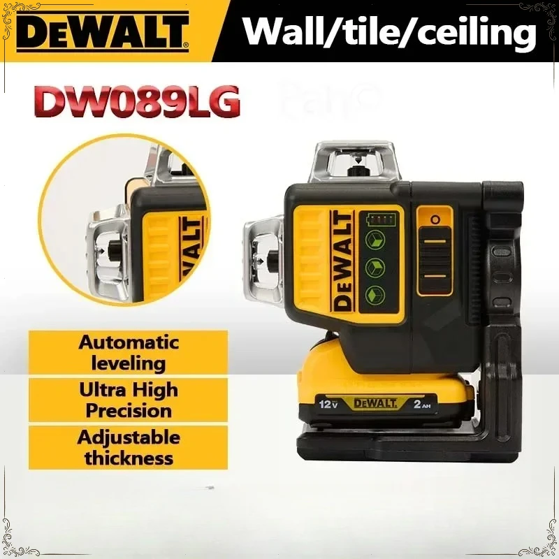 Dewalt DW089LG Laser Level 12 Lines 3 Sides*360 Degree Vertical Horizontal Green Light Level Meter Outdoor laser level tripod
Dewalt DW089LG Laser Level 12 Lines 3 Sides*360 Degree Vertical Horizontal Green Light Level Meter Outdoor laser level tripod