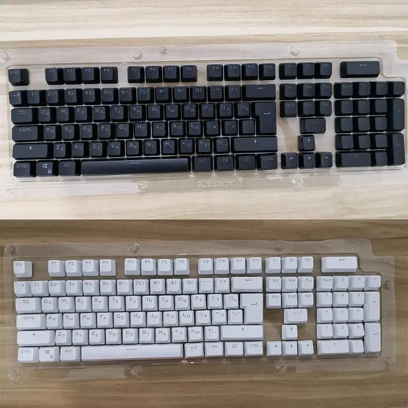 Y1UB 104 Keycaps ABS Russian Translucent Backlight Keycaps For Cherry MX Switch Mechanical Keyboard
Y1UB 104 Keycaps ABS Russian Translucent Backlight Keycaps For Cherry MX Switch Mechanical Keyboard