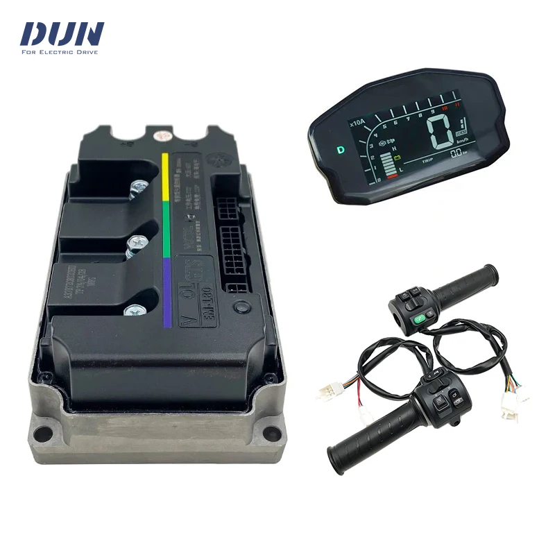 VOTOL EM-180 GTS 72V 160A DC Peak 250A Controller with DKD Display and T08 Throttle for QS Mid Drive Motor or QS Hub Motor
VOTOL EM-180 GTS 72V 160A DC Peak 250A Controller with DKD Display and T08 Throttle for QS Mid Drive Motor or QS Hub Motor