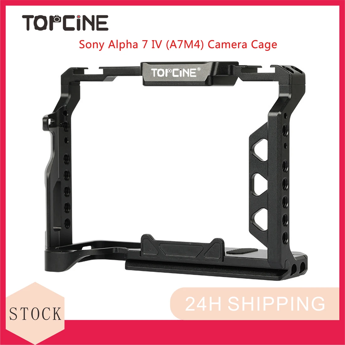 Topcine A7M4 Cage for Sony Alpha IV(ILCE-M4)/Alpha III (ILCE-M3)/Alpha R Cameras,Extension Cold Shoe Mount
Topcine A7M4 Cage for Sony Alpha IV(ILCE-M4)/Alpha III (ILCE-M3)/Alpha R Cameras,Extension Cold Shoe Mount
