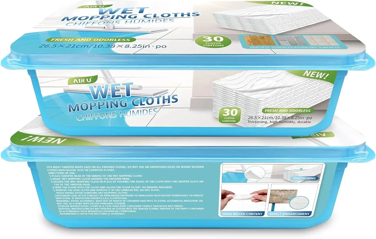 Enhanced wet mop refills, 60 count, high-absorption disposable pads for floor cleaning.
Enhanced wet mop refills, 60 count, high-absorption disposable pads for floor cleaning.