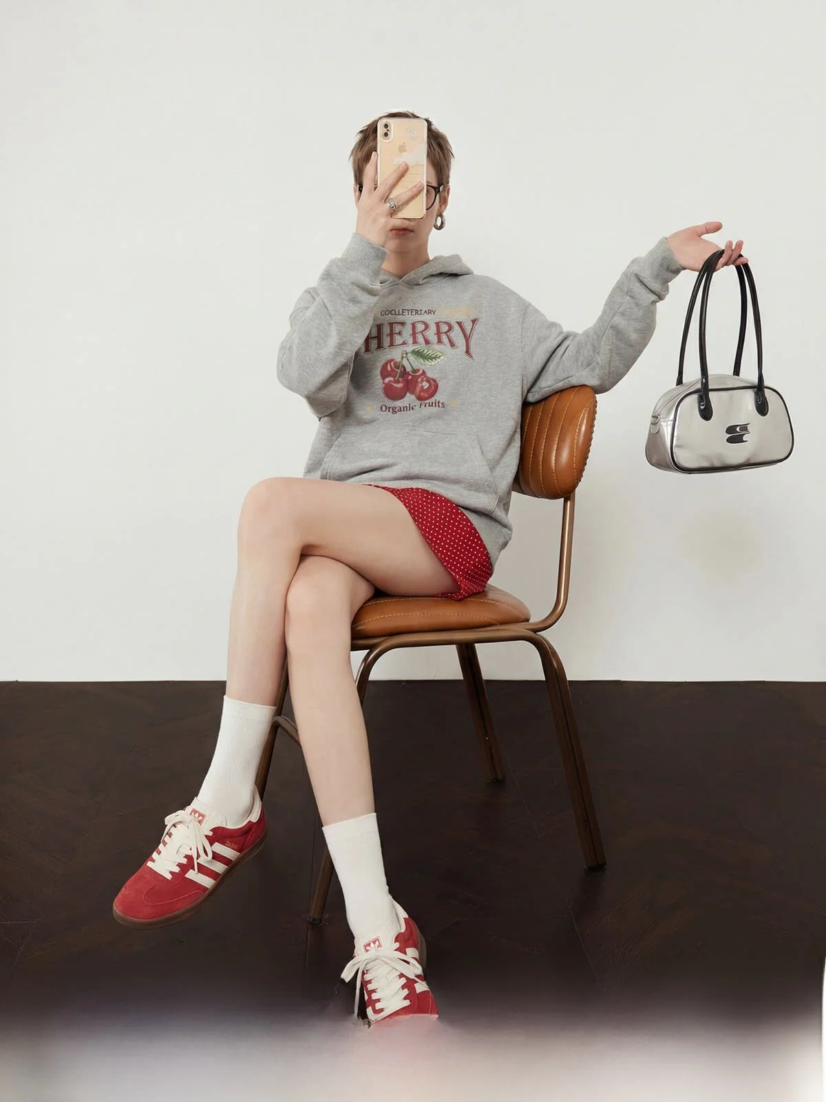 Cherry Organic Grey Fleece Women's Sweatshirt Loose Fit Spring 2026 Casual Long Sleeve Shirt by Zhou Li Wu
Cherry Organic Grey Fleece Women's Sweatshirt Loose Fit Spring 2026 Casual Long Sleeve Shirt by Zhou Li Wu
