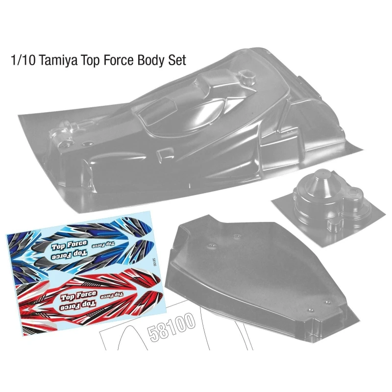 Tamiya 1/10 Top Force Off Road Truck Clear Lexan Body W/ Tail Wing . Stickers Badge Kit
Tamiya 1/10 Top Force Off Road Truck Clear Lexan Body W/ Tail Wing . Stickers Badge Kit