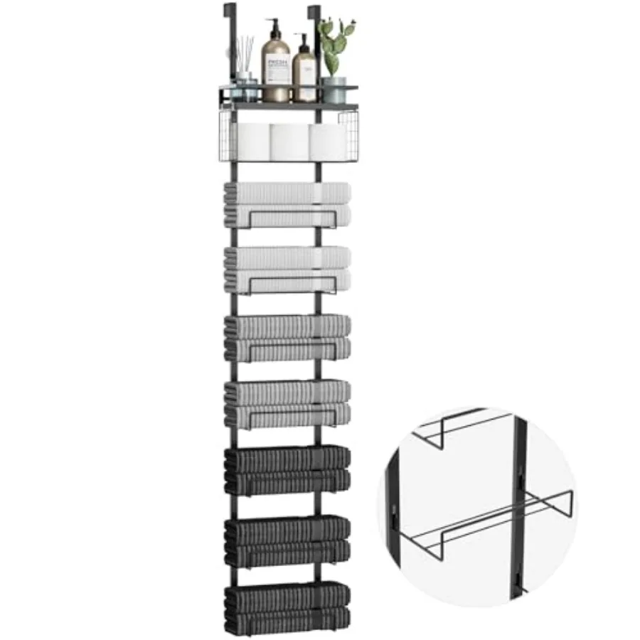 Металлическая 9-ярусная полка-органайзер для полотенец на дверь ванной комнаты, для автодома и кемпера
Металлическая 9-ярусная полка-органайзер для полотенец на дверь ванной комнаты, для автодома и кемпера