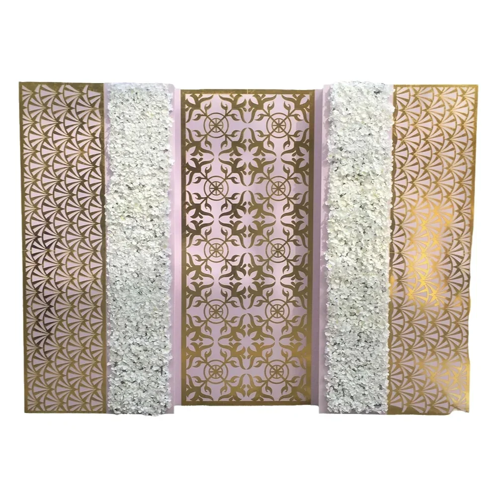 Factory Direct Sale Event Decoration Flower Shape Acrylic Gold Pvc Background Wholesale Wedding Backdrop
Factory Direct Sale Event Decoration Flower Shape Acrylic Gold Pvc Background Wholesale Wedding Backdrop