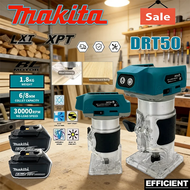 Makita DRT50 Cordless Trimmer Rechargeable Trimming Machine Brushless Slotting Tool Milling Woodwork Engraving Machine
Makita DRT50 Cordless Trimmer Rechargeable Trimming Machine Brushless Slotting Tool Milling Woodwork Engraving Machine
