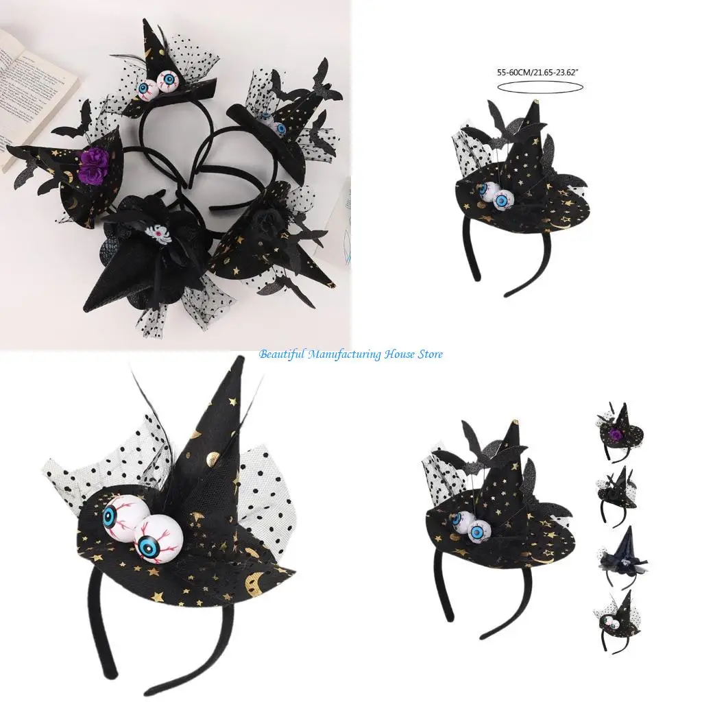E56A Party Wizard Hairband Halloween Cos-play Headband Costume Headdress Adult Teens Holiday Headgear Festival Head Accessory
E56A Party Wizard Hairband Halloween Cos-play Headband Costume Headdress Adult Teens Holiday Headgear Festival Head Accessory