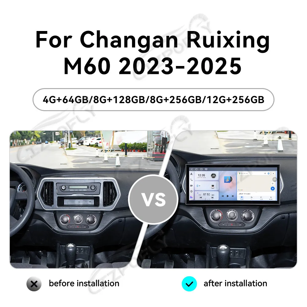 15.8" Android 15 Wireless Carplay & Android Auto Car Stereo with GPS Navigation Touchscreen for Chang'an Ruixing M60 2023–2025
15.8" Android 15 Wireless Carplay & Android Auto Car Stereo with GPS Navigation Touchscreen for Chang'an Ruixing M60 2023–2025