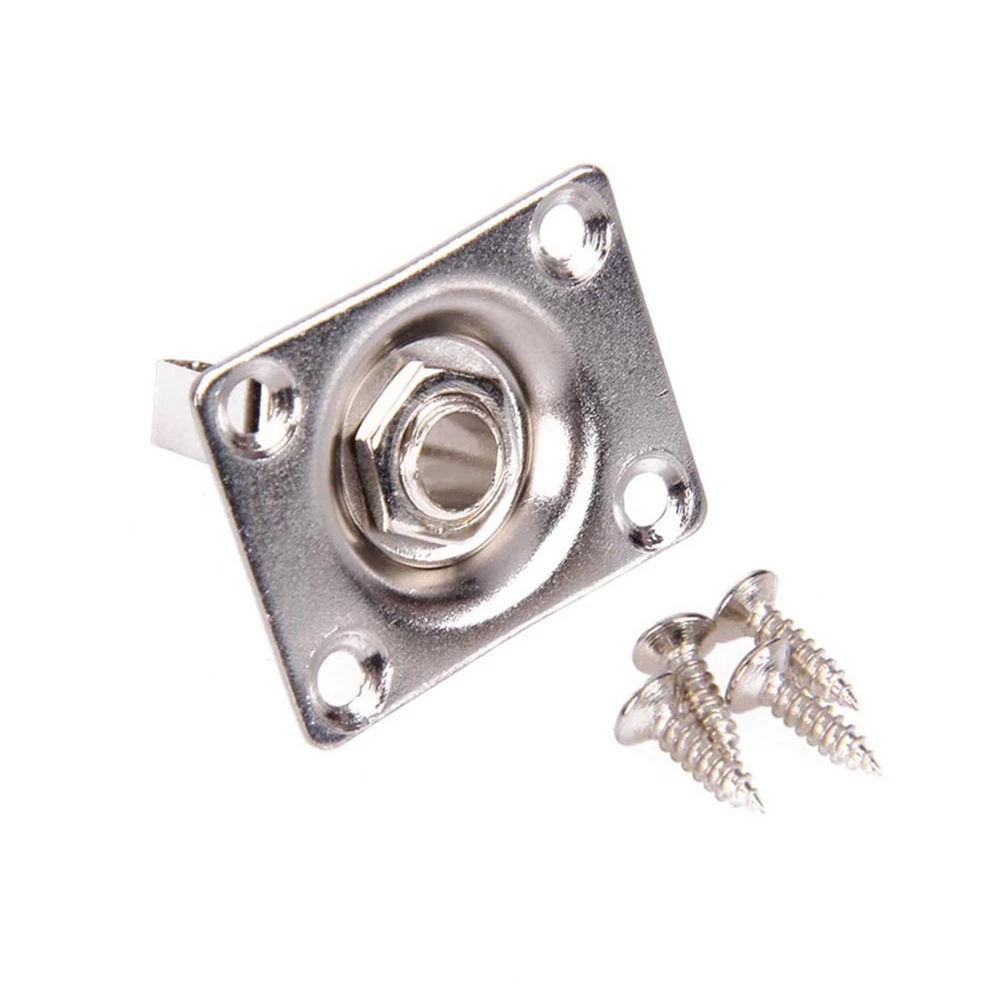 Guitar Parts Jack Plate & Screws Guitar Replacemnet for Electric Guitar Stereo Jack Jnput Jack Outputing Jack Output Socket
Guitar Parts Jack Plate & Screws Guitar Replacemnet for Electric Guitar Stereo Jack Jnput Jack Outputing Jack Output Socket