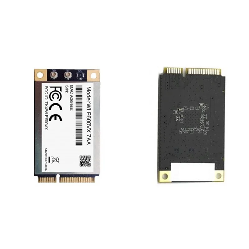 New!!WLE600VX Dual Band 2.4Ghz 5Ghz 802.11Ac/Abgn Mini PCI Express Card MIMO 2X2 WAVE 1 WIFI Card Module Atheros QCA9882
New!!WLE600VX Dual Band 2.4Ghz 5Ghz 802.11Ac/Abgn Mini PCI Express Card MIMO 2X2 WAVE 1 WIFI Card Module Atheros QCA9882