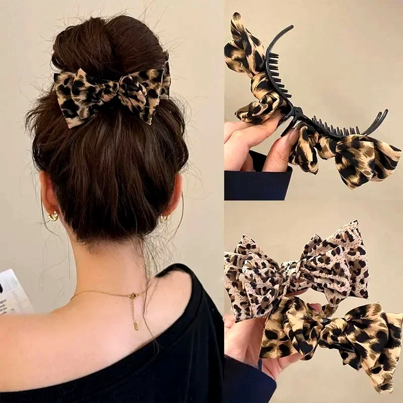 1pc Vintage Leopard Print Bow Premium Hair Grab Hair Accessory is suitable for women to wear
1pc Vintage Leopard Print Bow Premium Hair Grab Hair Accessory is suitable for women to wear