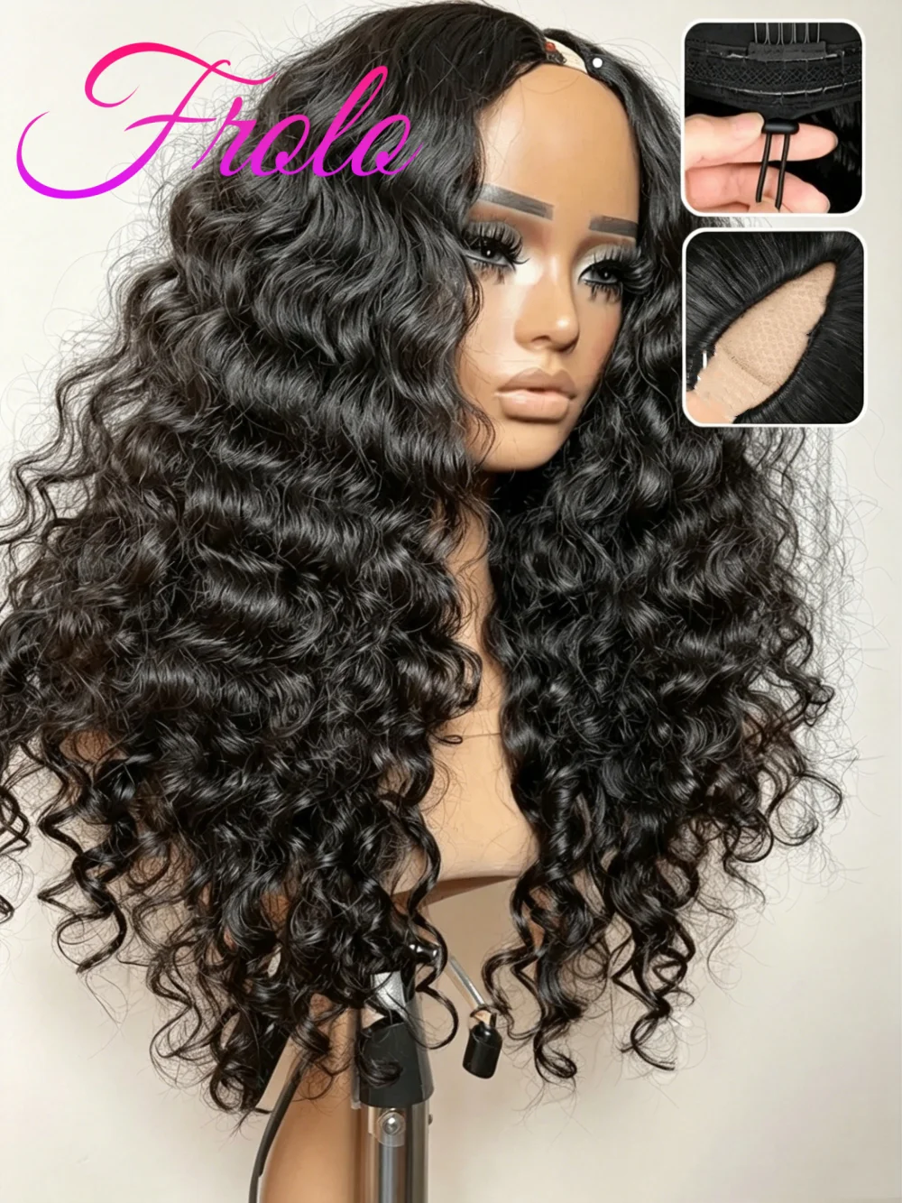 190 Density Curly Human Hair V Part Wigs For Women Full Head Clip In Half Wig No Leave Out Brazilian Deep Wave Human hiar Wig For Women
190 Density Curly Human Hair V Part Wigs For Women Full Head Clip In Half Wig No Leave Out Brazilian Deep Wave Human hiar Wig For Women