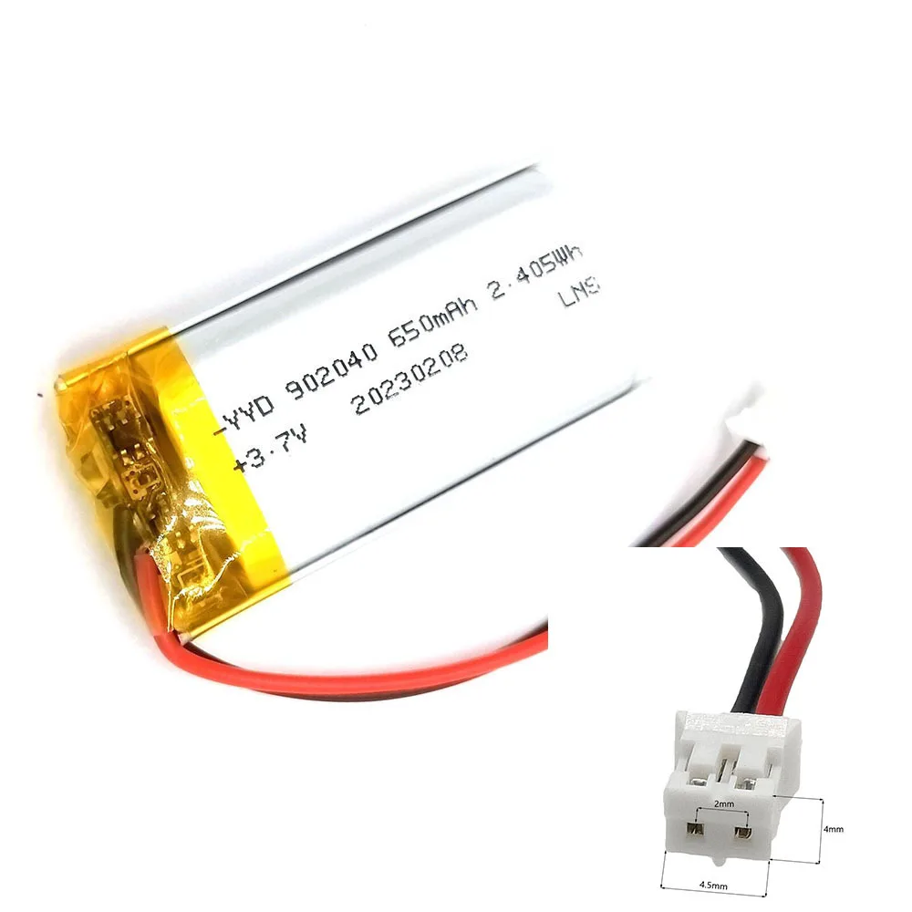 Rechargeable 3.7V 650Mah 902040 Lithium Polymer Ion Battery For MP479 CHARGING TREASURE POWER ELECTRIC TOYS MP3 TABLET
Rechargeable 3.7V 650Mah 902040 Lithium Polymer Ion Battery For MP479 CHARGING TREASURE POWER ELECTRIC TOYS MP3 TABLET