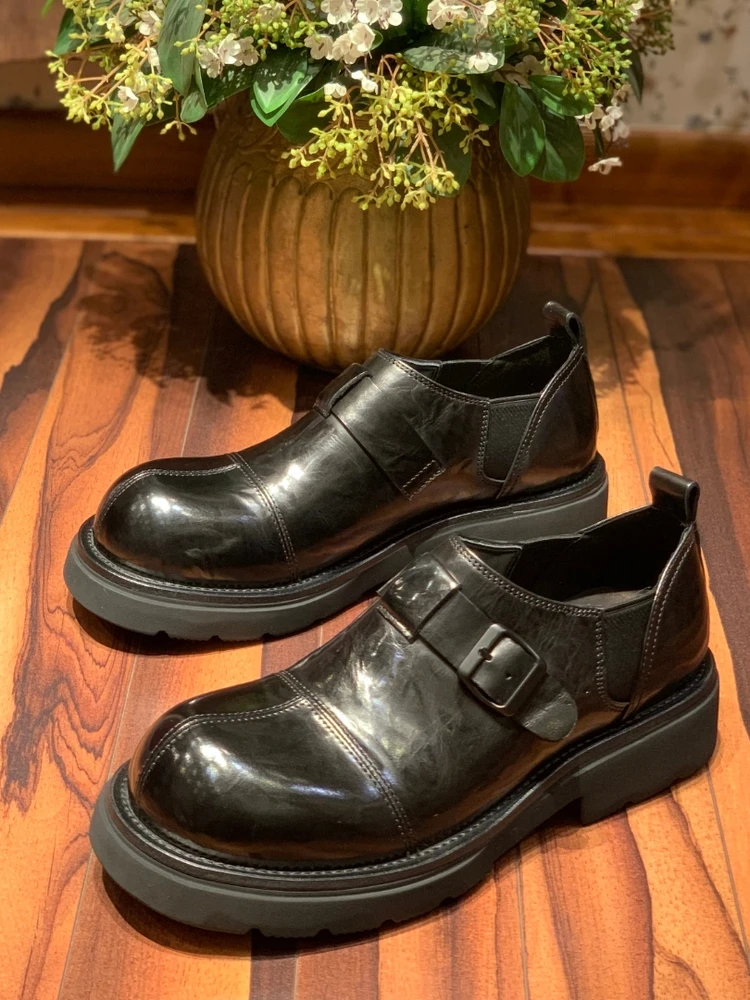 High-Quali Casual Men's Leather oes Comfortable Faionable Youth Trend round Toe Flat Heel Rubber Outsole Wear-Resistant
High-Quali Casual Men's Leather oes Comfortable Faionable Youth Trend round Toe Flat Heel Rubber Outsole Wear-Resistant