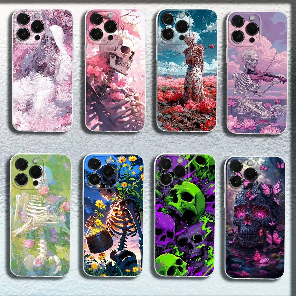 Skeleton Skull Art Phone Case For iPhone 16,15,14,13,12,11 Plus,Pro,Max,XR,XS,Plus,E,Mini Transparent Soft Cover
Skeleton Skull Art Phone Case For iPhone 16,15,14,13,12,11 Plus,Pro,Max,XR,XS,Plus,E,Mini Transparent Soft Cover