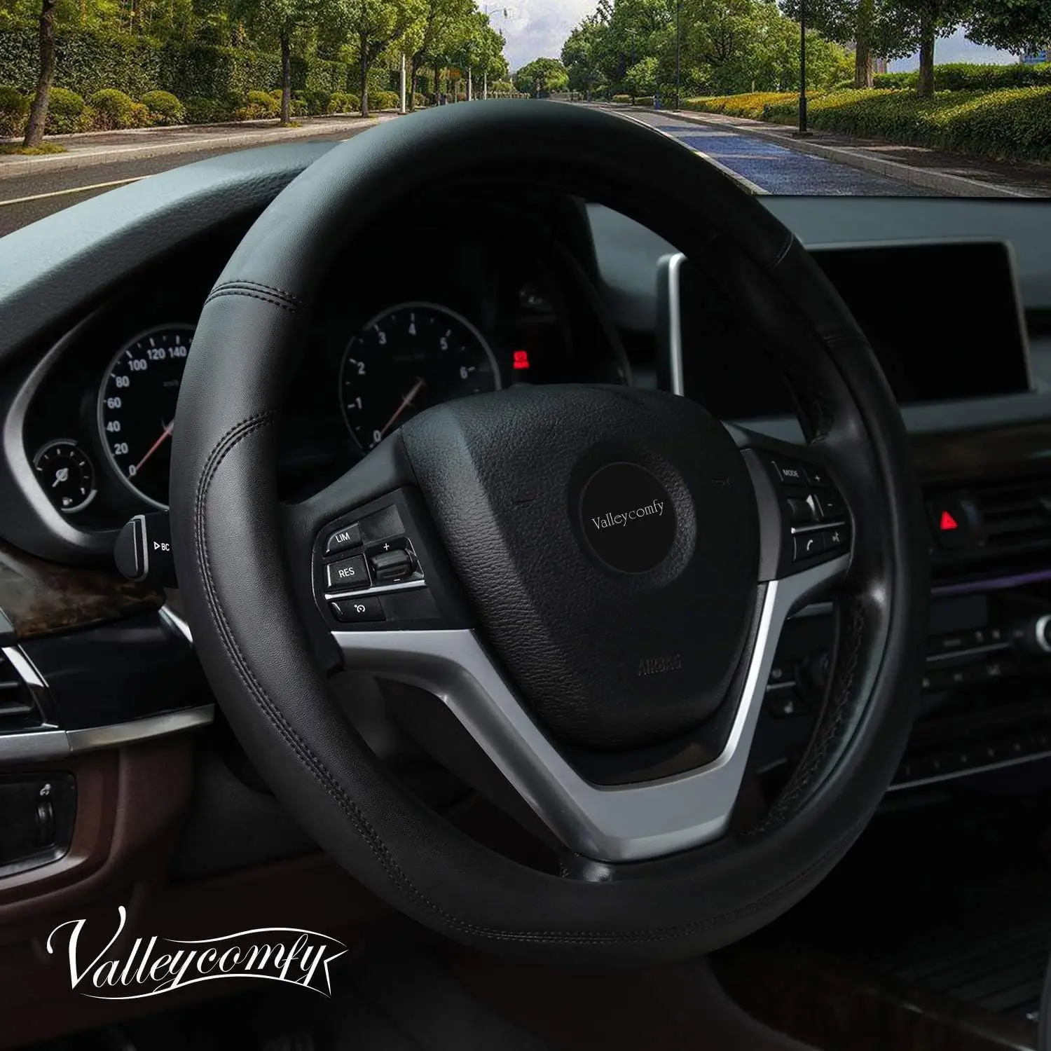 Universal 15 Inch Microfiber Leather Steering Wheel Cover - Anti-Slip, Heat Resistant, Easy to Install
Universal 15 Inch Microfiber Leather Steering Wheel Cover - Anti-Slip, Heat Resistant, Easy to Install