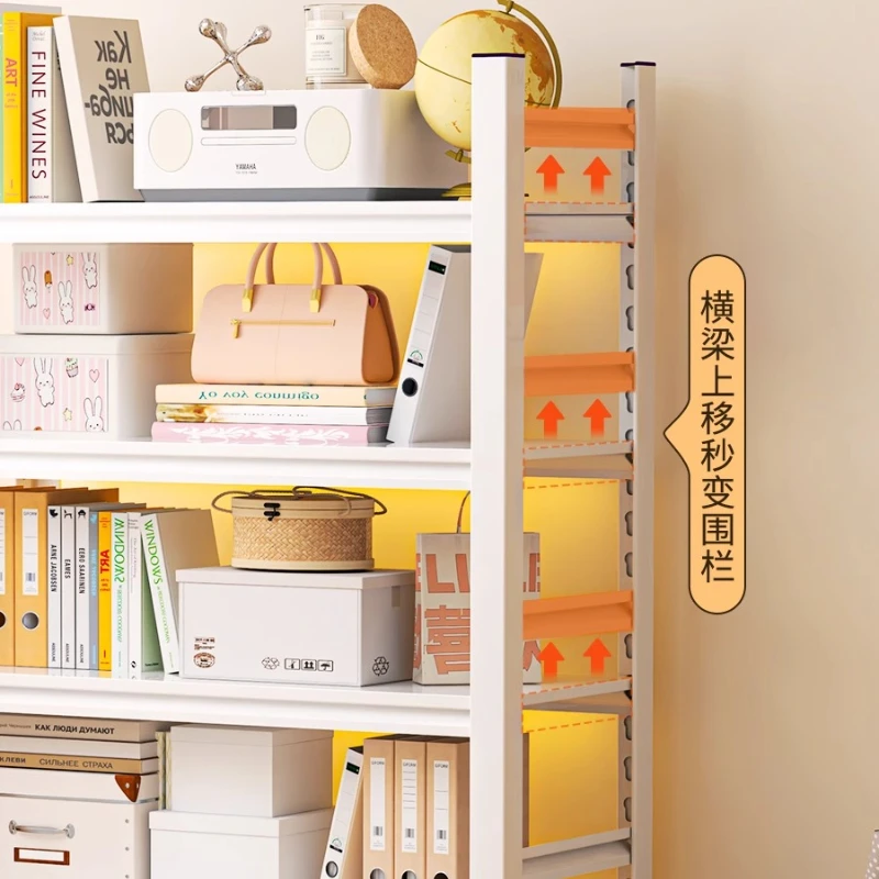 Steel Bookshelf Integrated Wall Movable with Wheel Floor Multi-layer Shelf Wrought Iron Children's Picture Book Storage Shelf
Steel Bookshelf Integrated Wall Movable with Wheel Floor Multi-layer Shelf Wrought Iron Children's Picture Book Storage Shelf