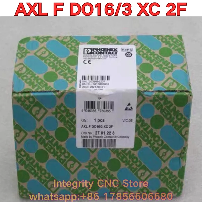 New AXL F DO16/3 XC 2F 2701228 AXL F DI16/4 XC 2F 2701224 module
New AXL F DO16/3 XC 2F 2701228 AXL F DI16/4 XC 2F 2701224 module