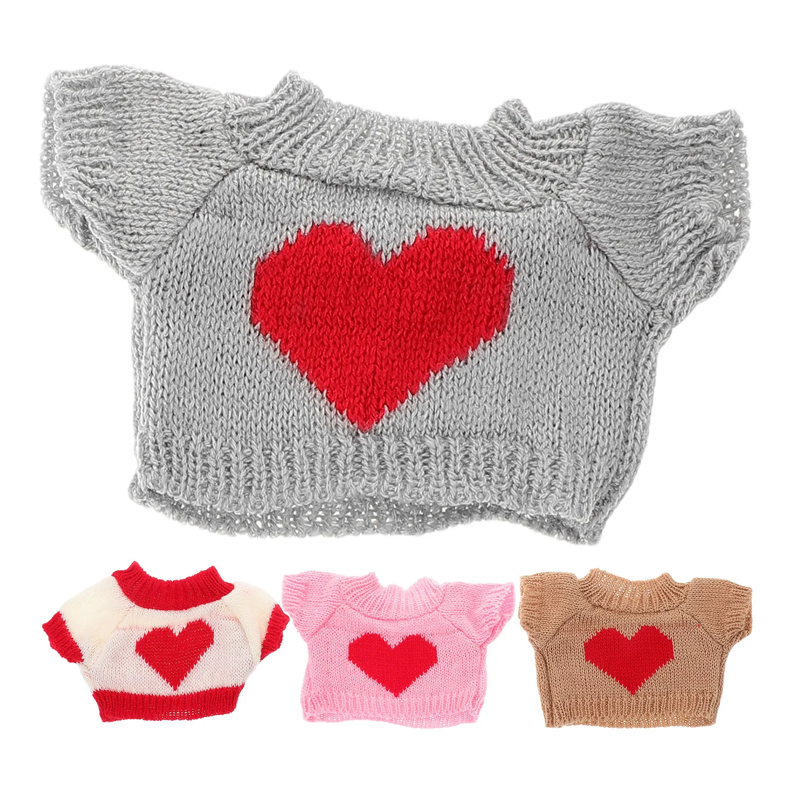 4Pcs Delicate Stuffed Bear Clothes Set Woolen Material Bear Sweater Outfits for Decoration Creative Gift for Kids Collectors
4Pcs Delicate Stuffed Bear Clothes Set Woolen Material Bear Sweater Outfits for Decoration Creative Gift for Kids Collectors