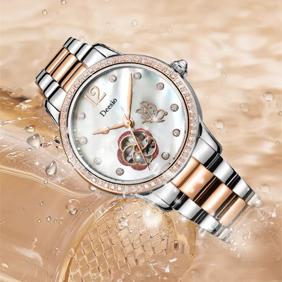 Deesio Brand E8001A Automatic Movement Mechanical Watches Fashion Luxury Women's Wristwatches Elegant Waterproof Hand Clock Gift
Deesio Brand E8001A Automatic Movement Mechanical Watches Fashion Luxury Women's Wristwatches Elegant Waterproof Hand Clock Gift