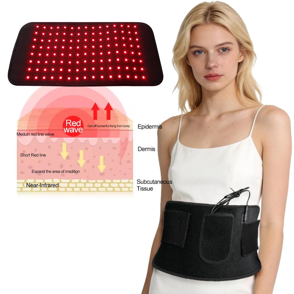 Professional Red Light Waist Belt 120 LEDs 660nm&850nm Infrared Light Massage Pad for Back Knee Hands Feet Relief
Professional Red Light Waist Belt 120 LEDs 660nm&850nm Infrared Light Massage Pad for Back Knee Hands Feet Relief