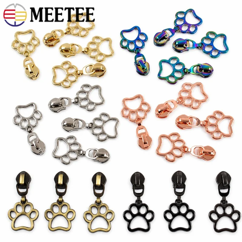 10-30Pcs 5# Nylon Zipper Sliders Paw Shape Metal Puller Zip Head Garment Luggage Closure Zips Pulls Sewing Zippers Repair Kits
10-30Pcs 5# Nylon Zipper Sliders Paw Shape Metal Puller Zip Head Garment Luggage Closure Zips Pulls Sewing Zippers Repair Kits